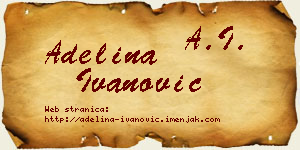 Adelina Ivanović vizit kartica